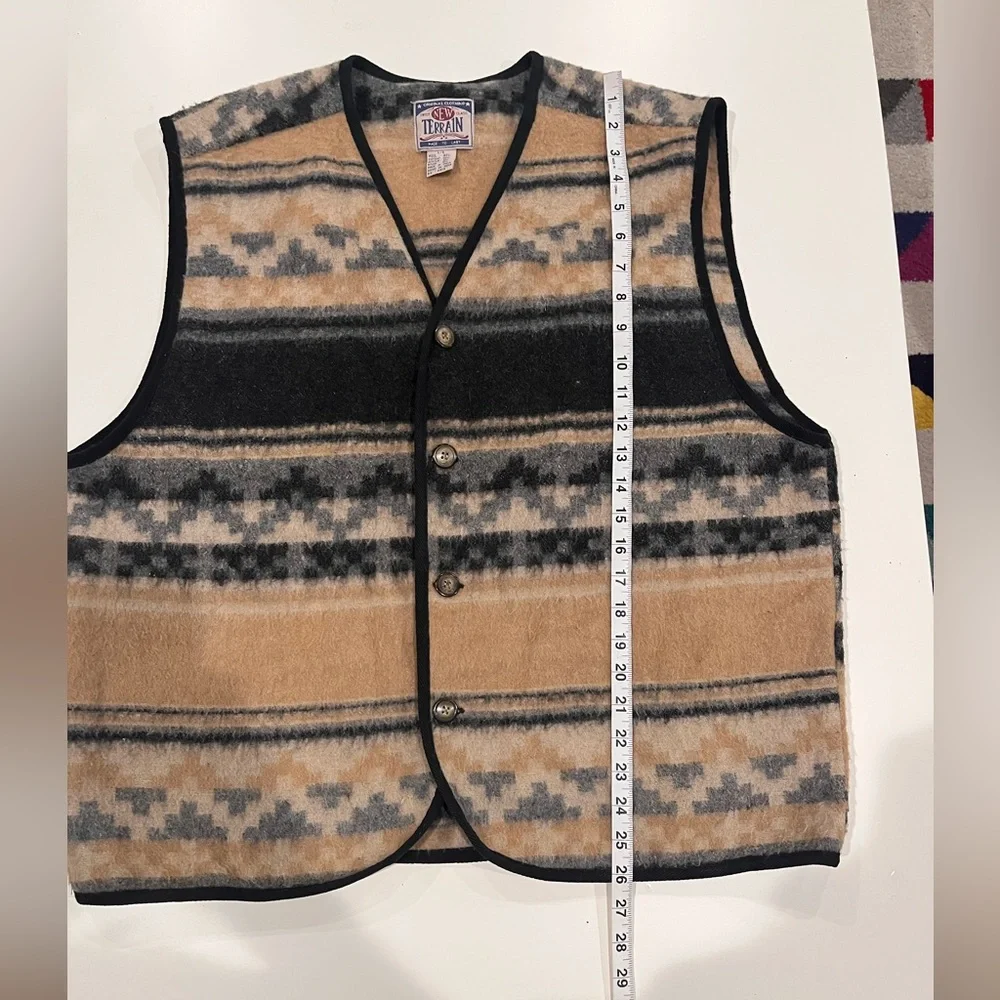 New Terrain - Wool Vest - Aztec Print - Picture 7 of 7